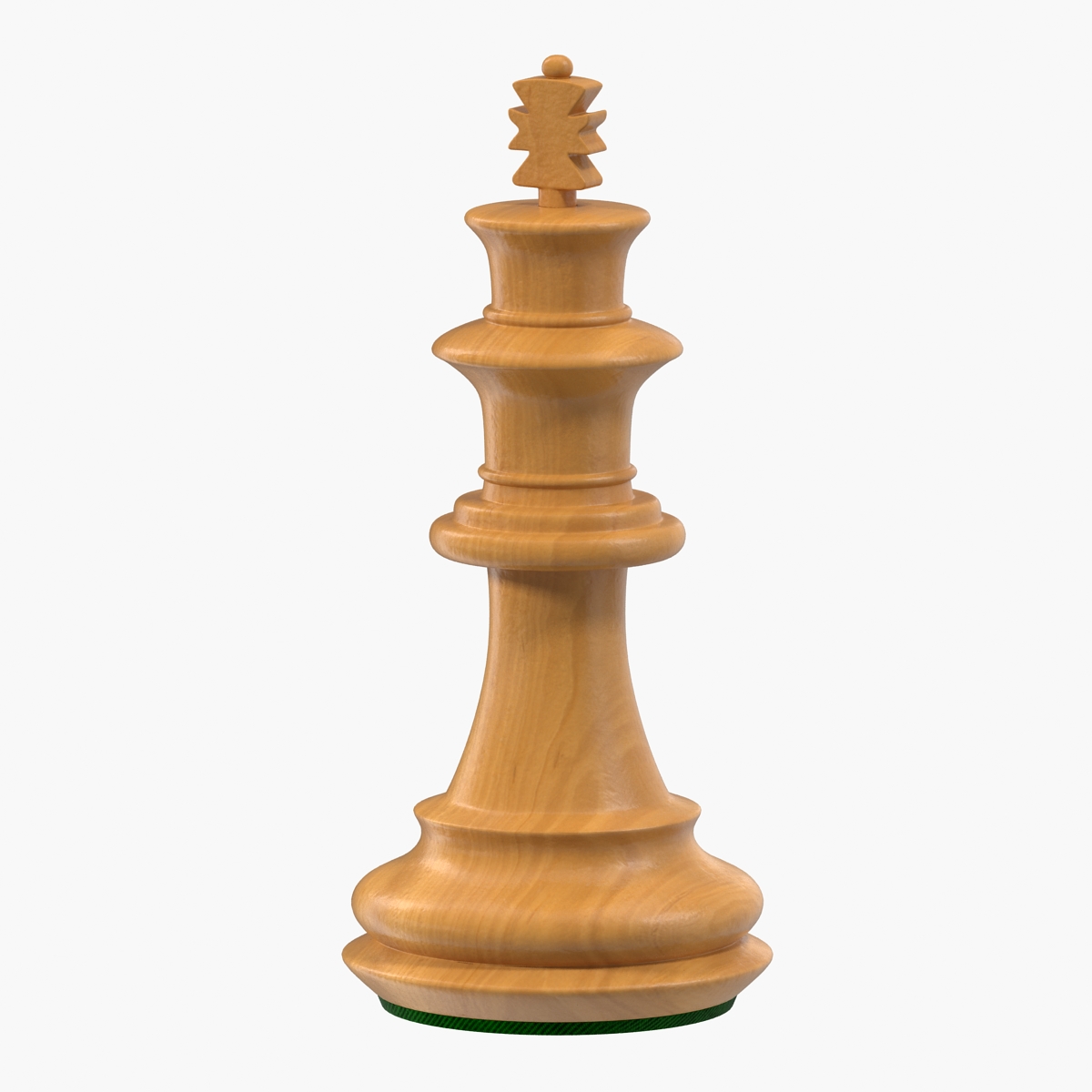 Wooden Chess King 3D Model