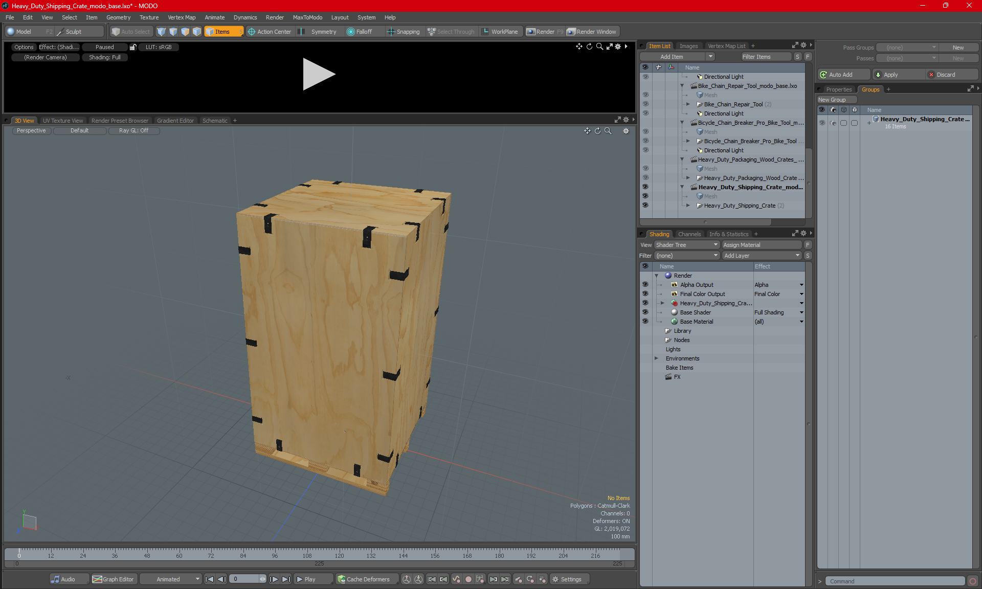 3D model Heavy Duty Shipping Crate