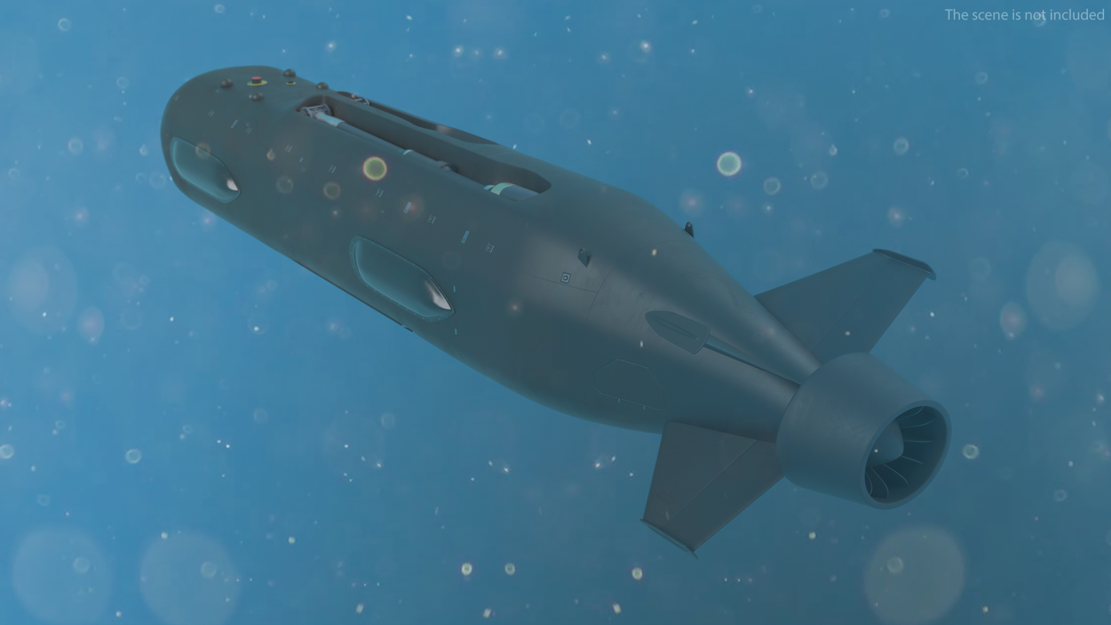 3D model Boeing Orca AUV