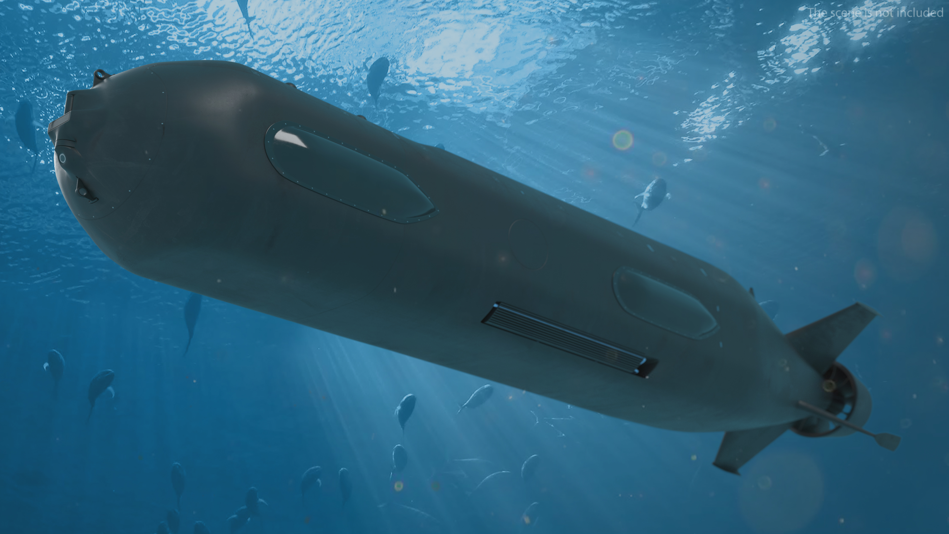 3D model Boeing Orca AUV