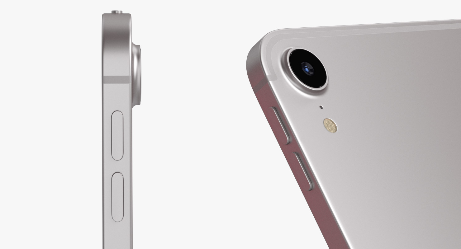 3D model Silver iPad Pro 2019