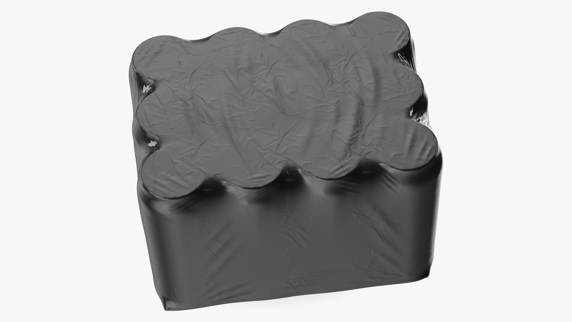 3D model Pack of 12 Pcs Aluminium Can 500ml Black