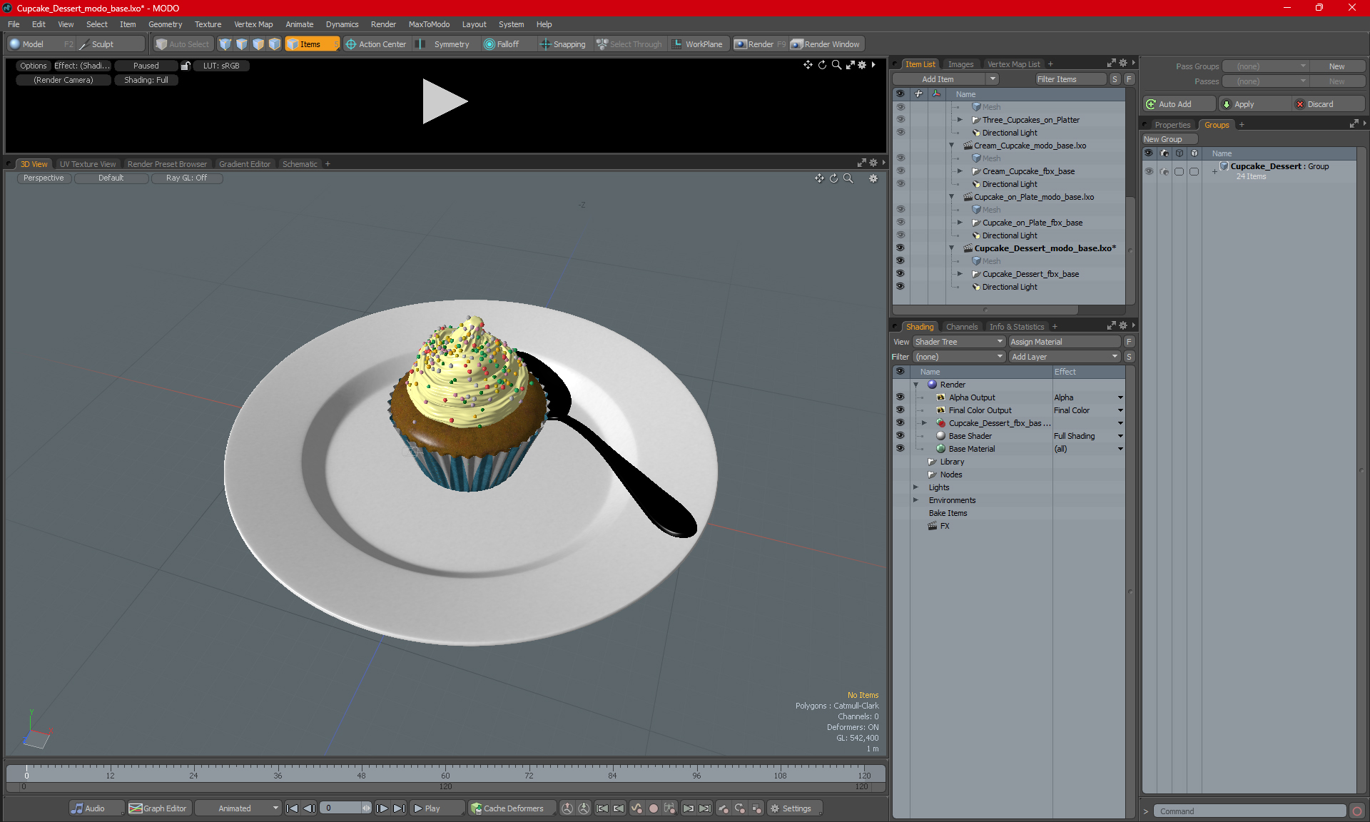 3D model Cupcake Dessert