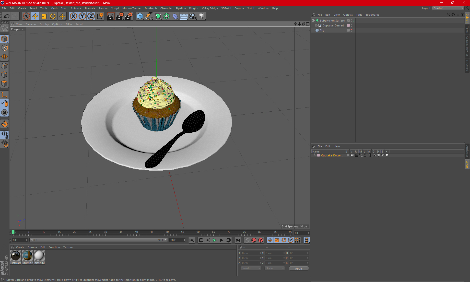 3D model Cupcake Dessert