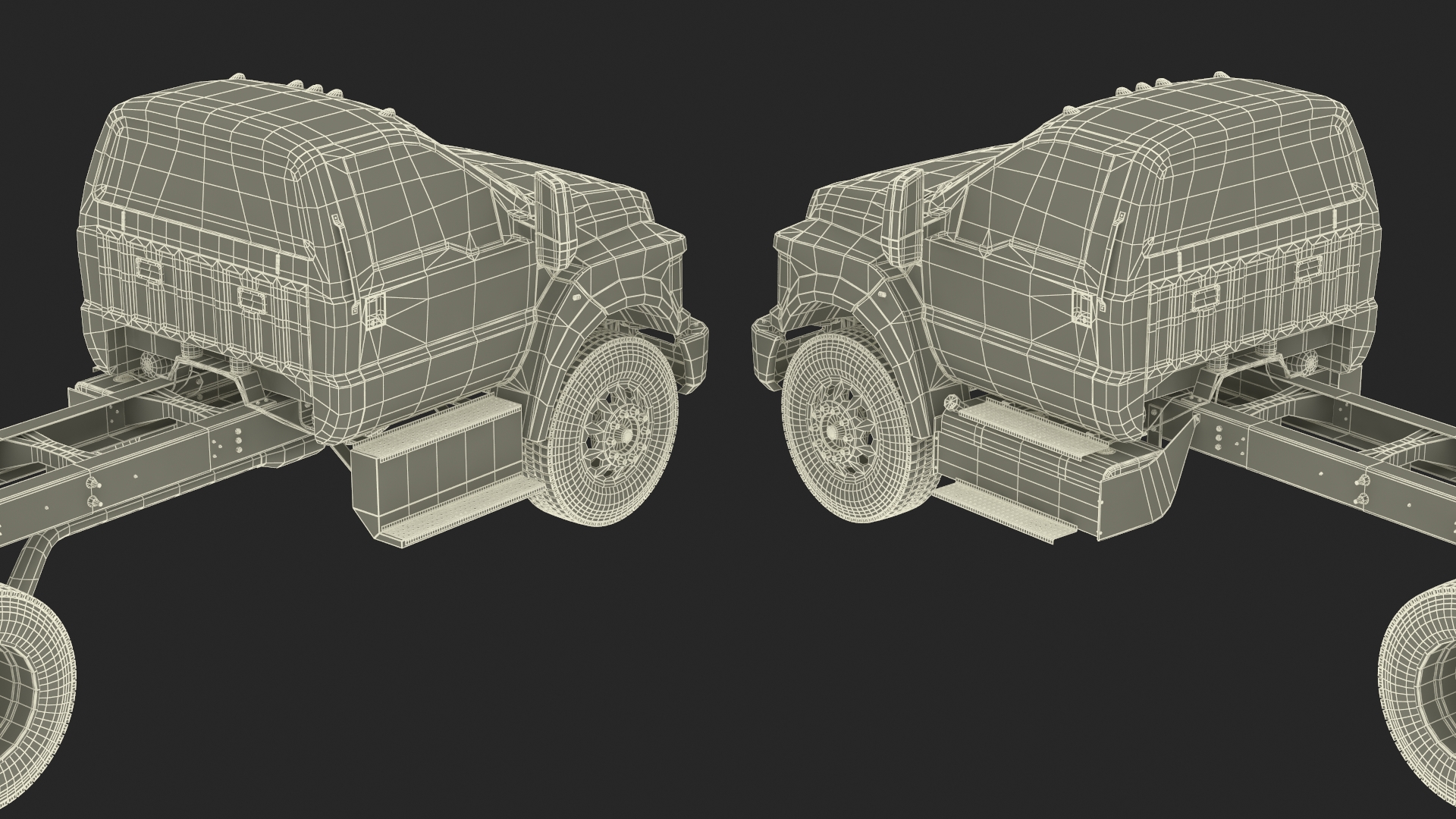 Ford F-650 Crew Cab Chassis 3D