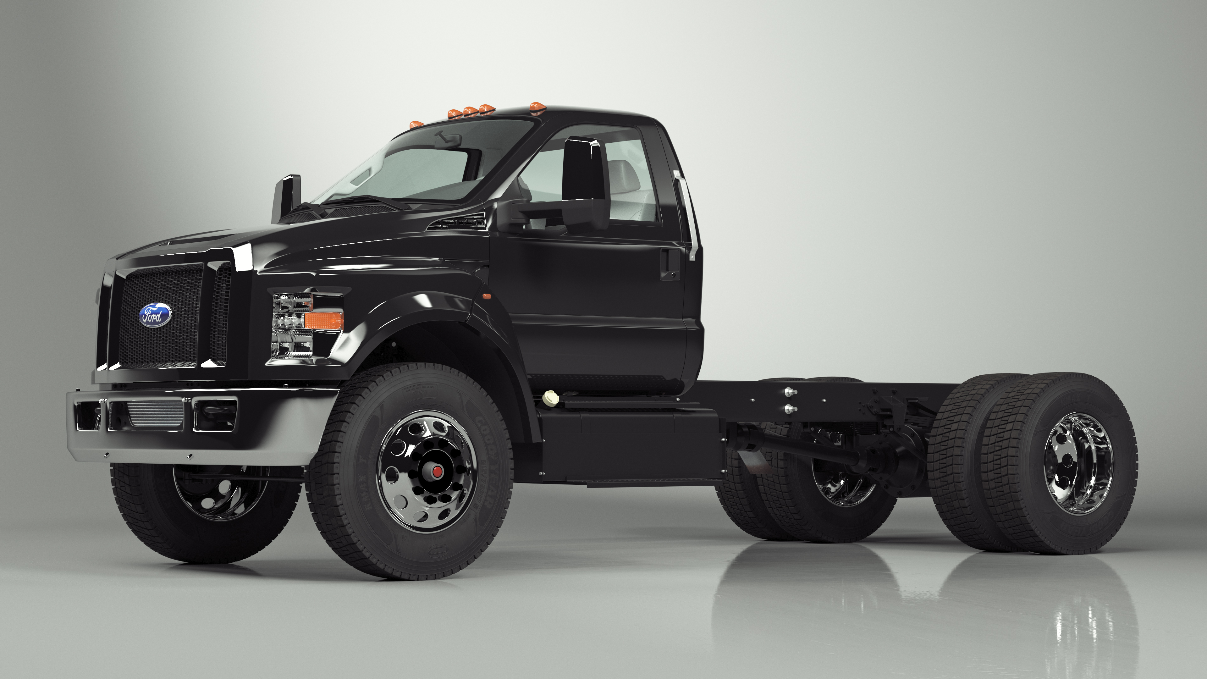 Ford F-650 Crew Cab Chassis 3D
