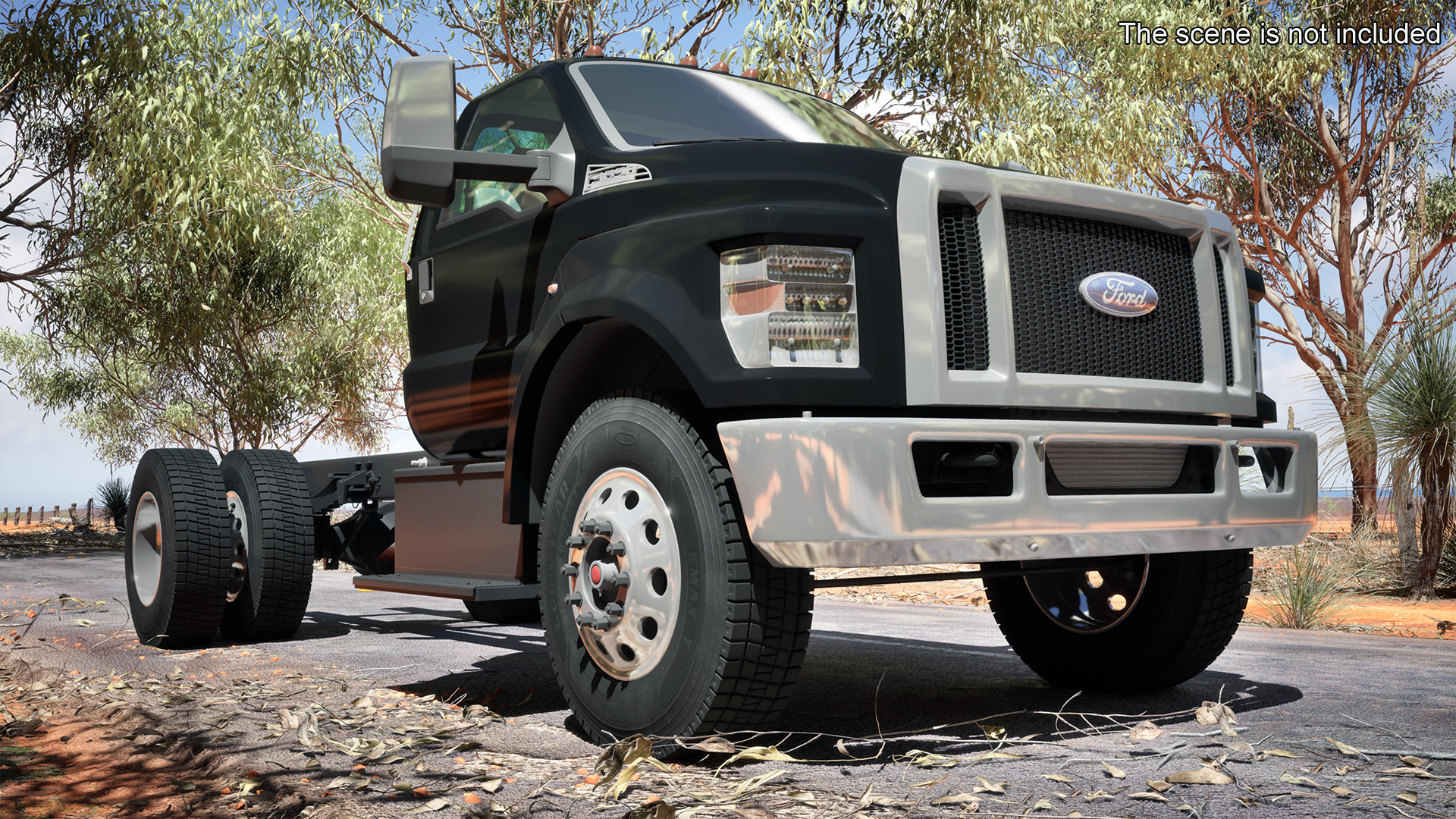 Ford F-650 Crew Cab Chassis 3D