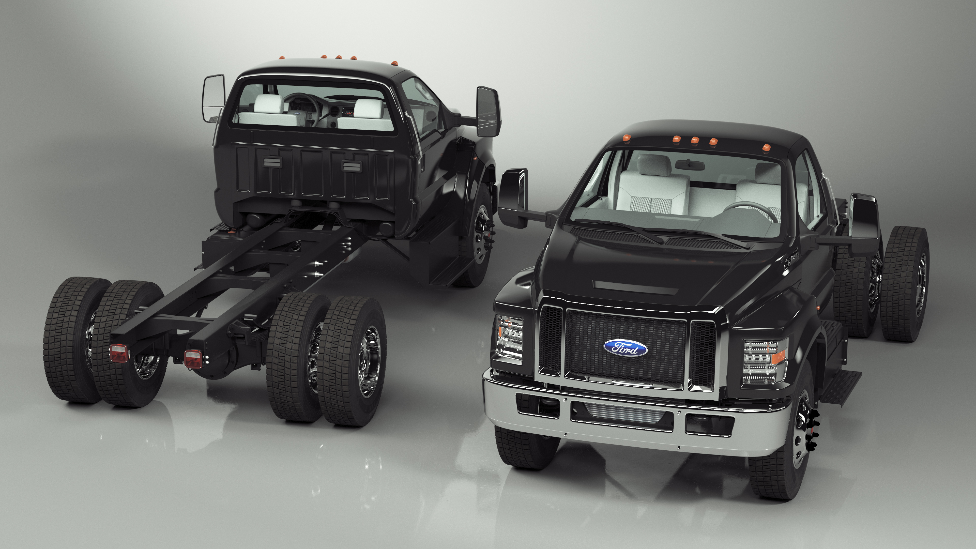 Ford F-650 Crew Cab Chassis 3D