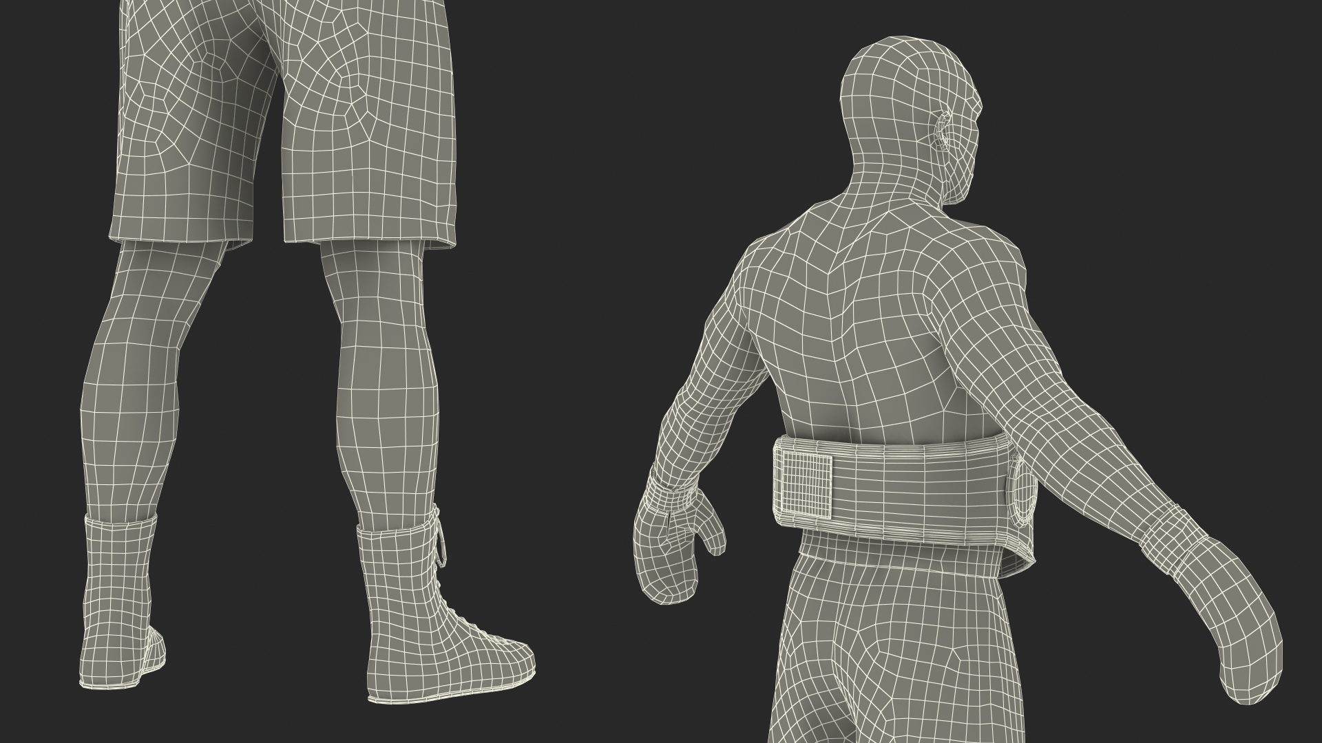 3D International Boxing Federation Champion Rigged for Maya
