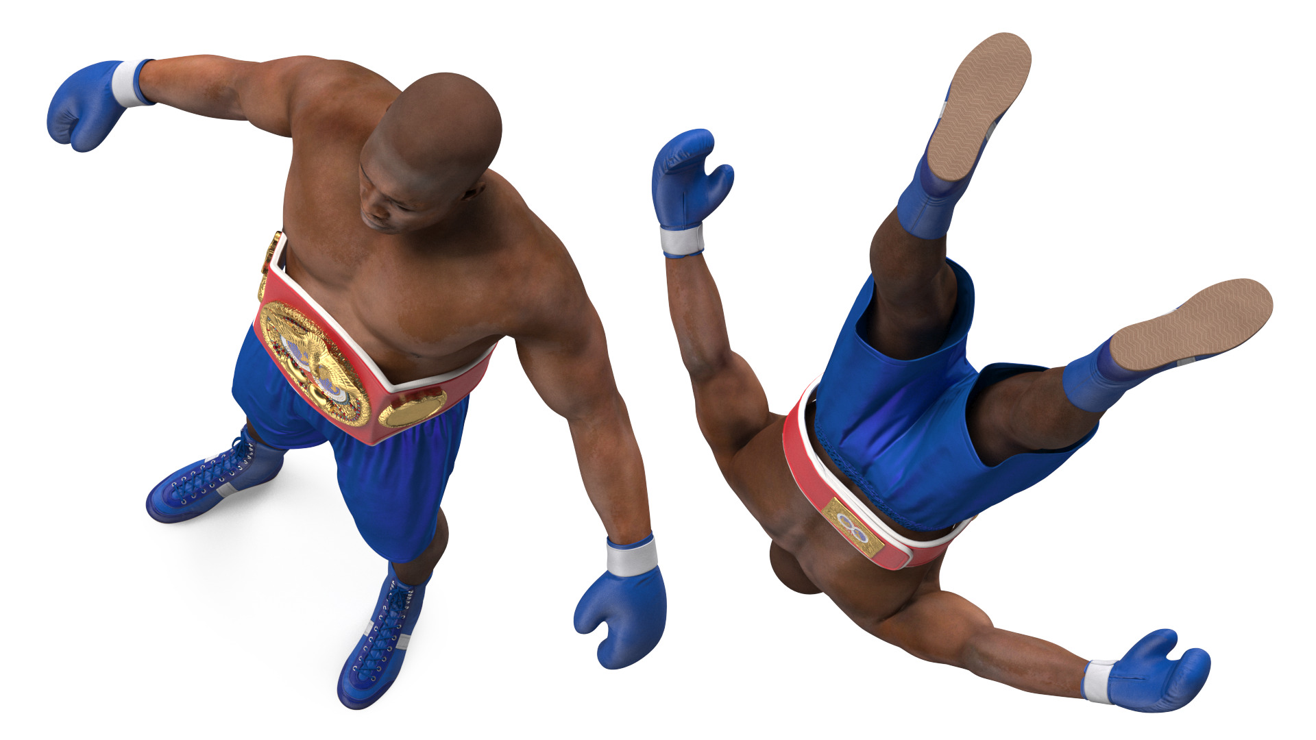 3D International Boxing Federation Champion Rigged for Maya