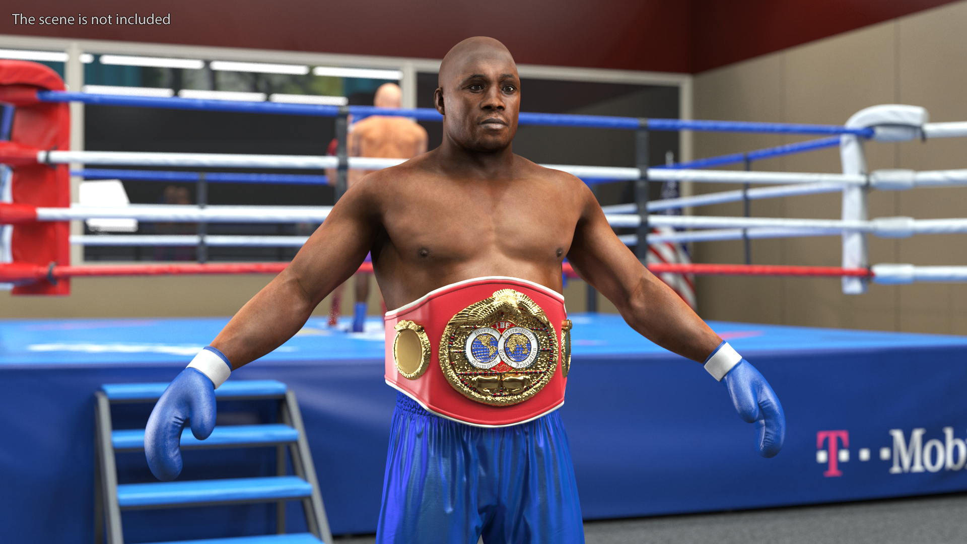 3D International Boxing Federation Champion Rigged for Maya