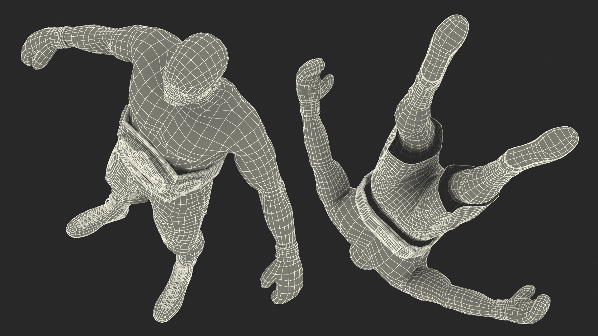 3D International Boxing Federation Champion Rigged for Maya