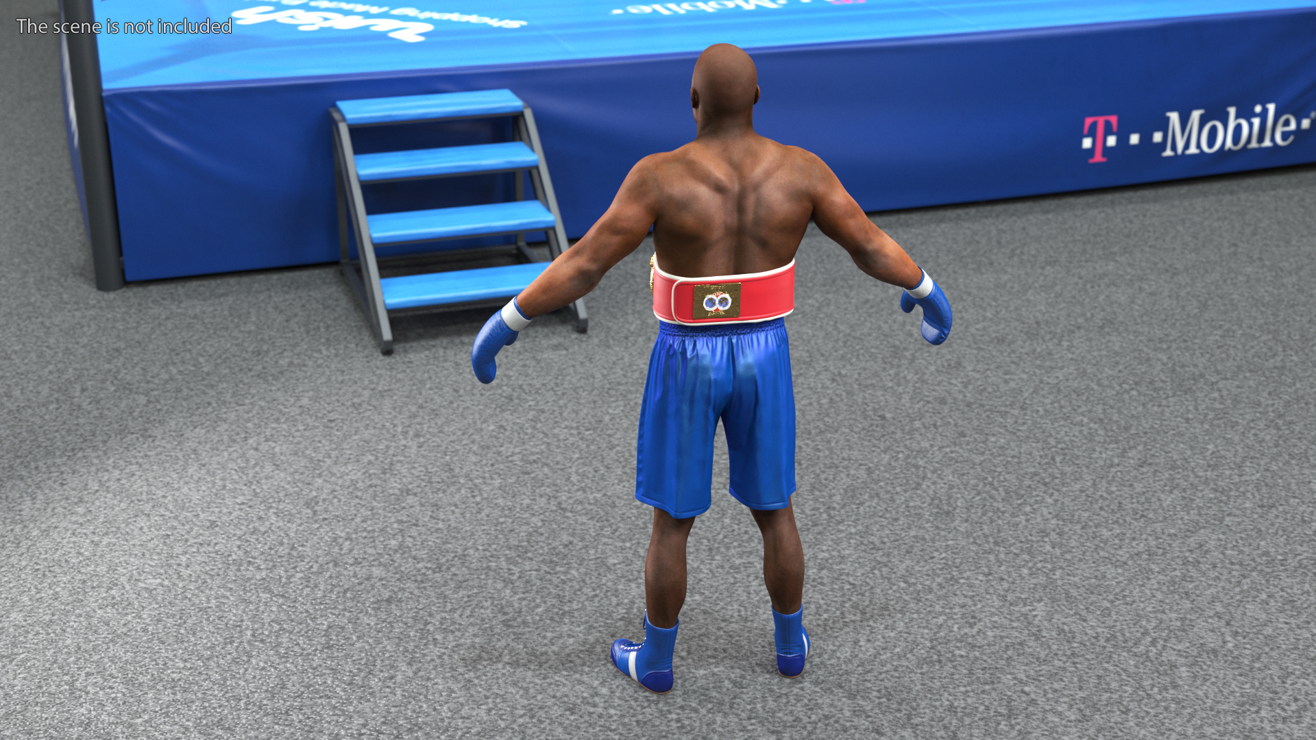 3D International Boxing Federation Champion Rigged for Maya
