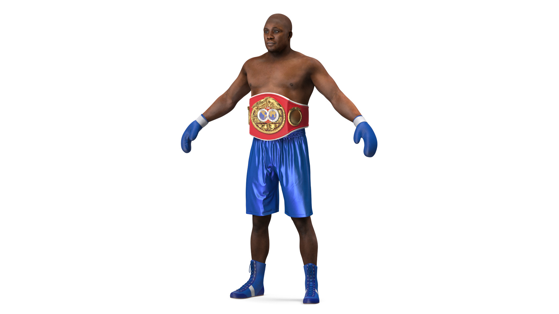 3D International Boxing Federation Champion Rigged for Maya