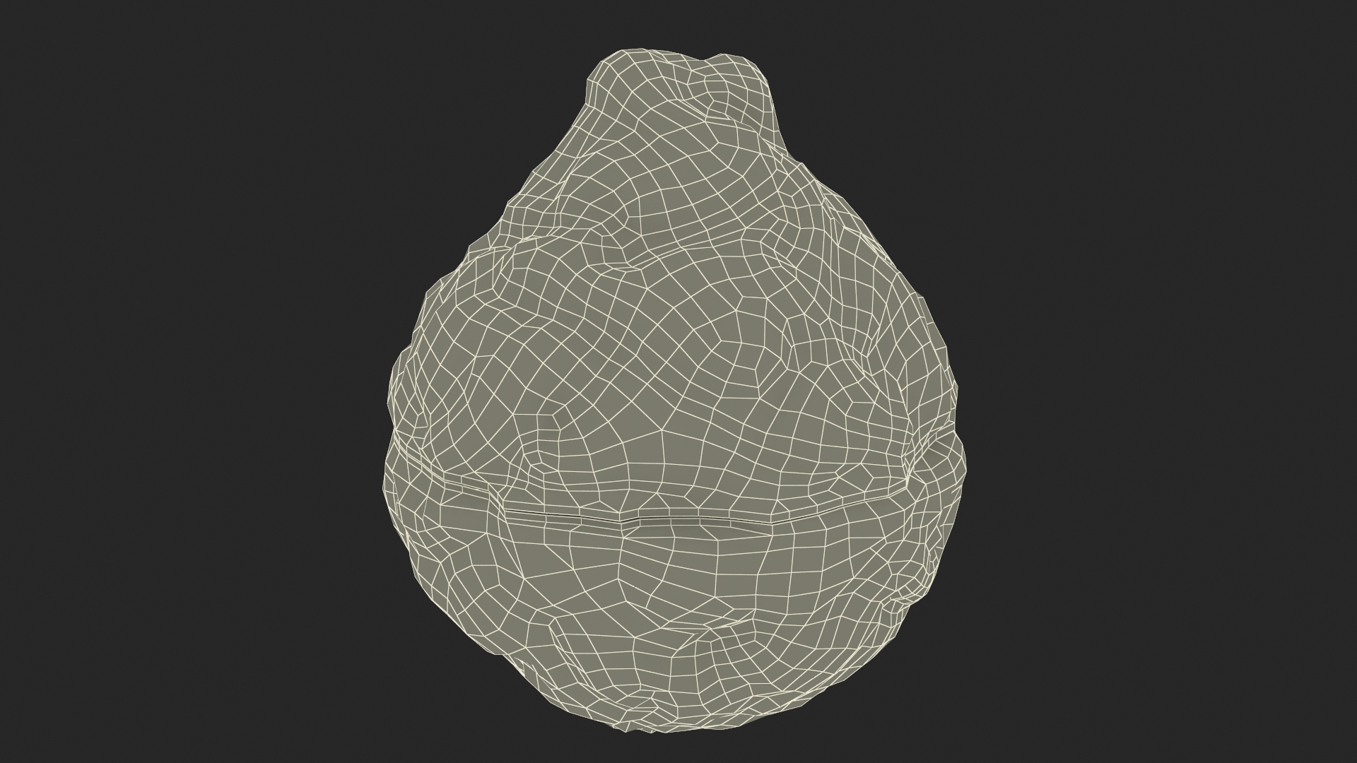 Half Bergamot Fruit 3D model