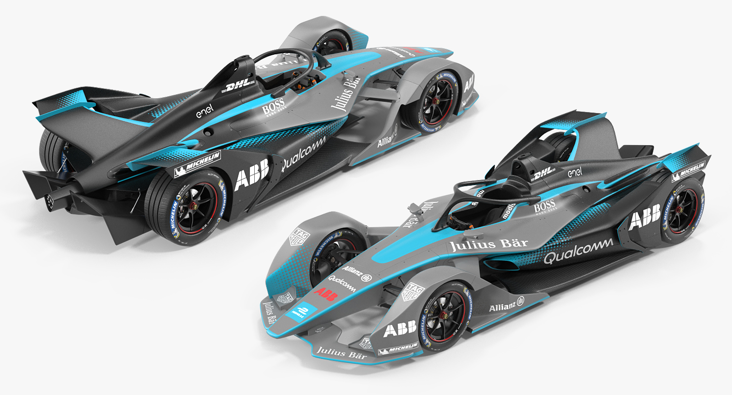 3D model Gen2 Formula E Car Rigged