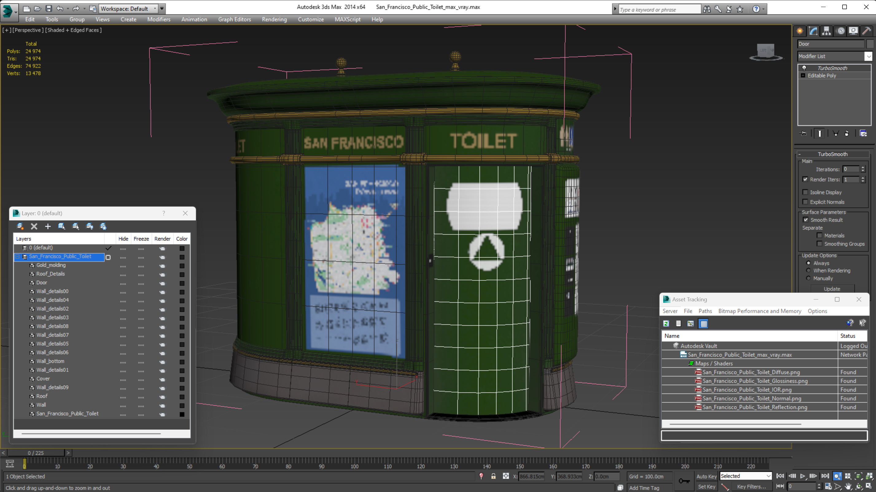 San Francisco Public Toilet 3D
