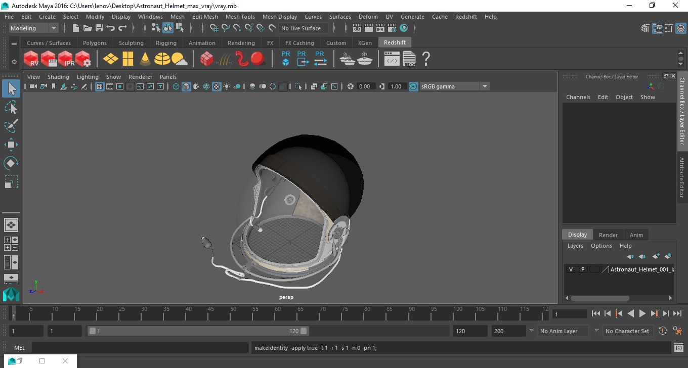 3D Astronaut Helmet