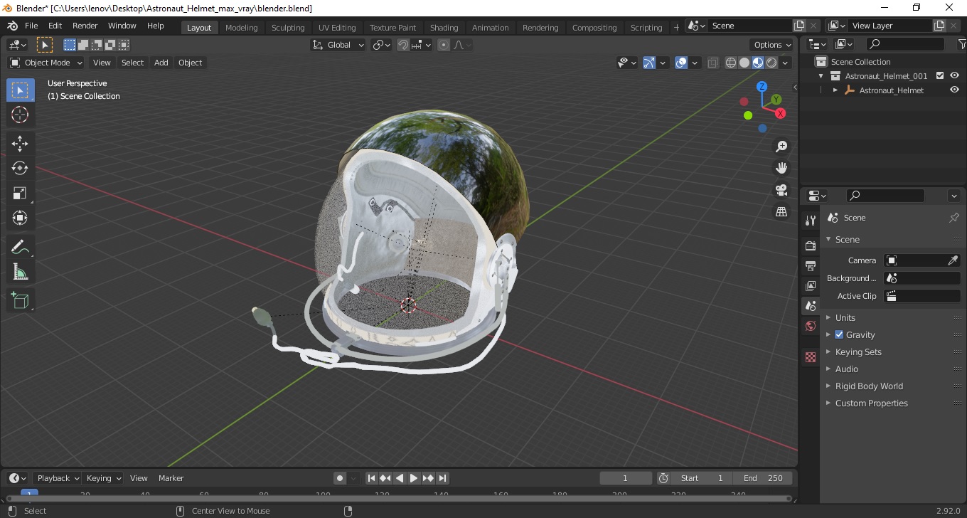 3D Astronaut Helmet