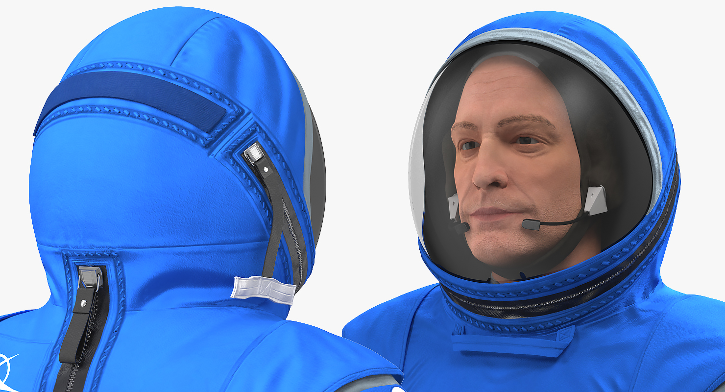 Astronaut in Boeing Spacesuit Walking 3D