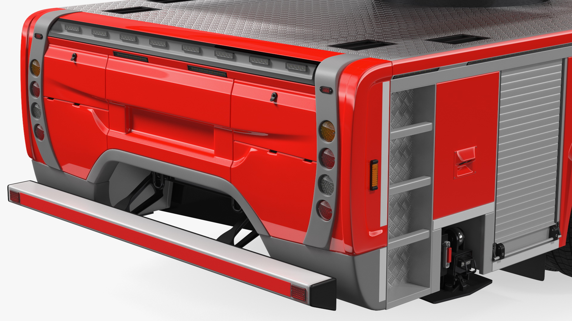 3D model Firefighting Truck with Ladder