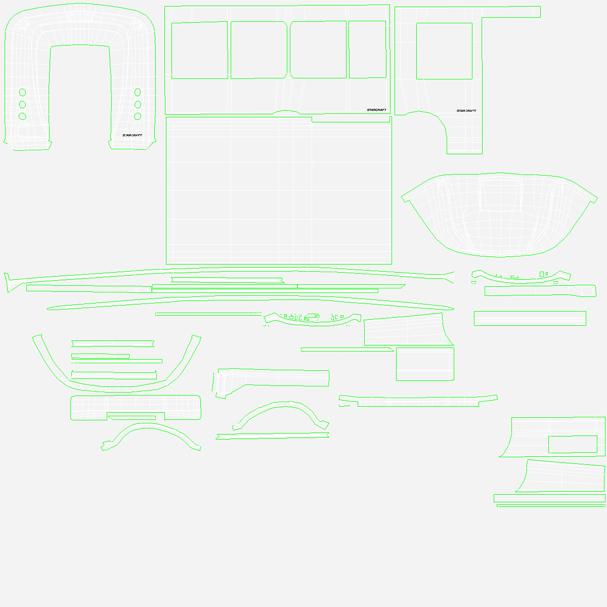 3D Ford Starlite Transit Shuttle Bus model
