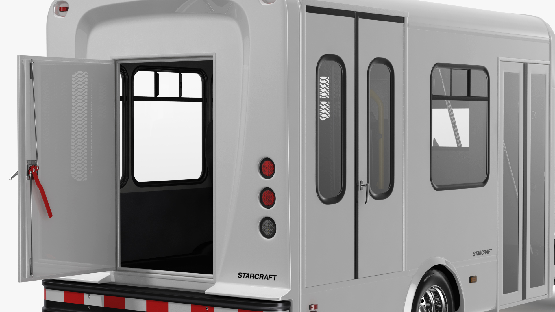 3D Ford Starlite Transit Shuttle Bus model