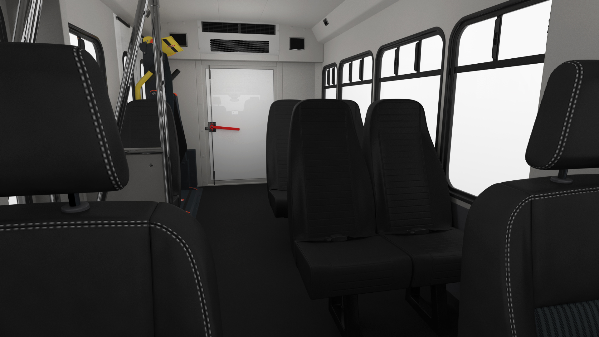 3D Ford Starlite Transit Shuttle Bus model
