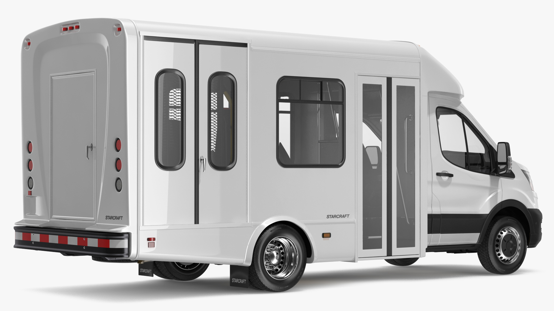 3D Ford Starlite Transit Shuttle Bus model