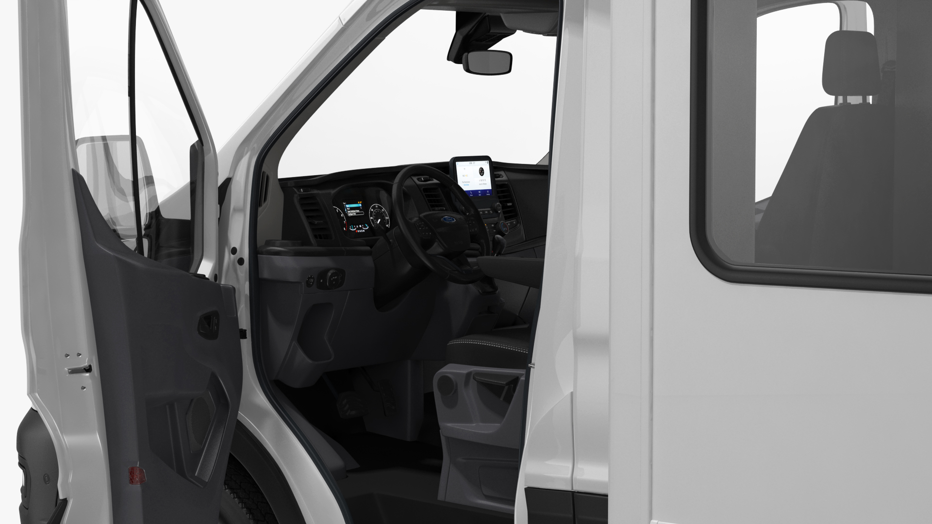 3D Ford Starlite Transit Shuttle Bus model