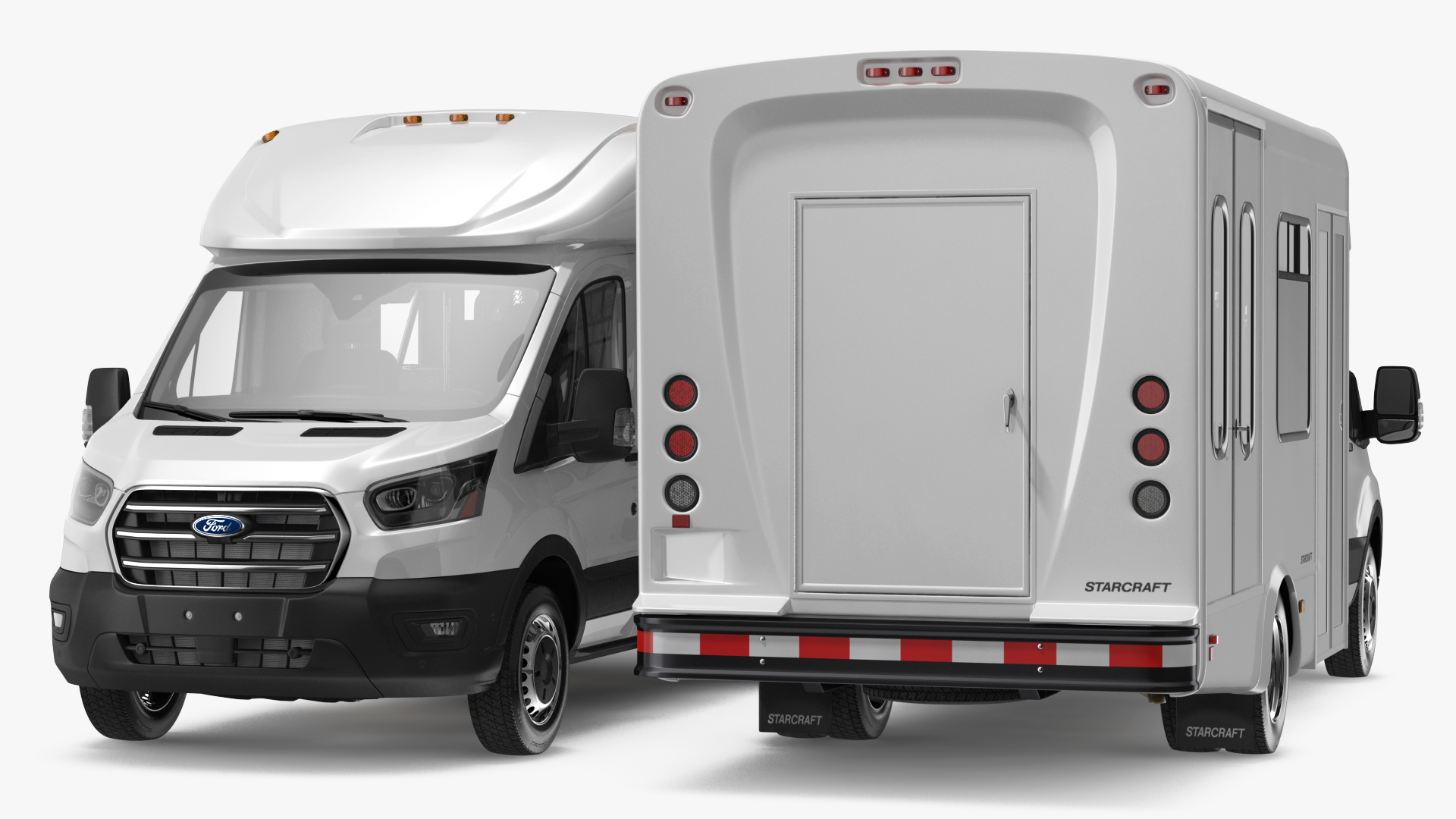 3D Ford Starlite Transit Shuttle Bus model