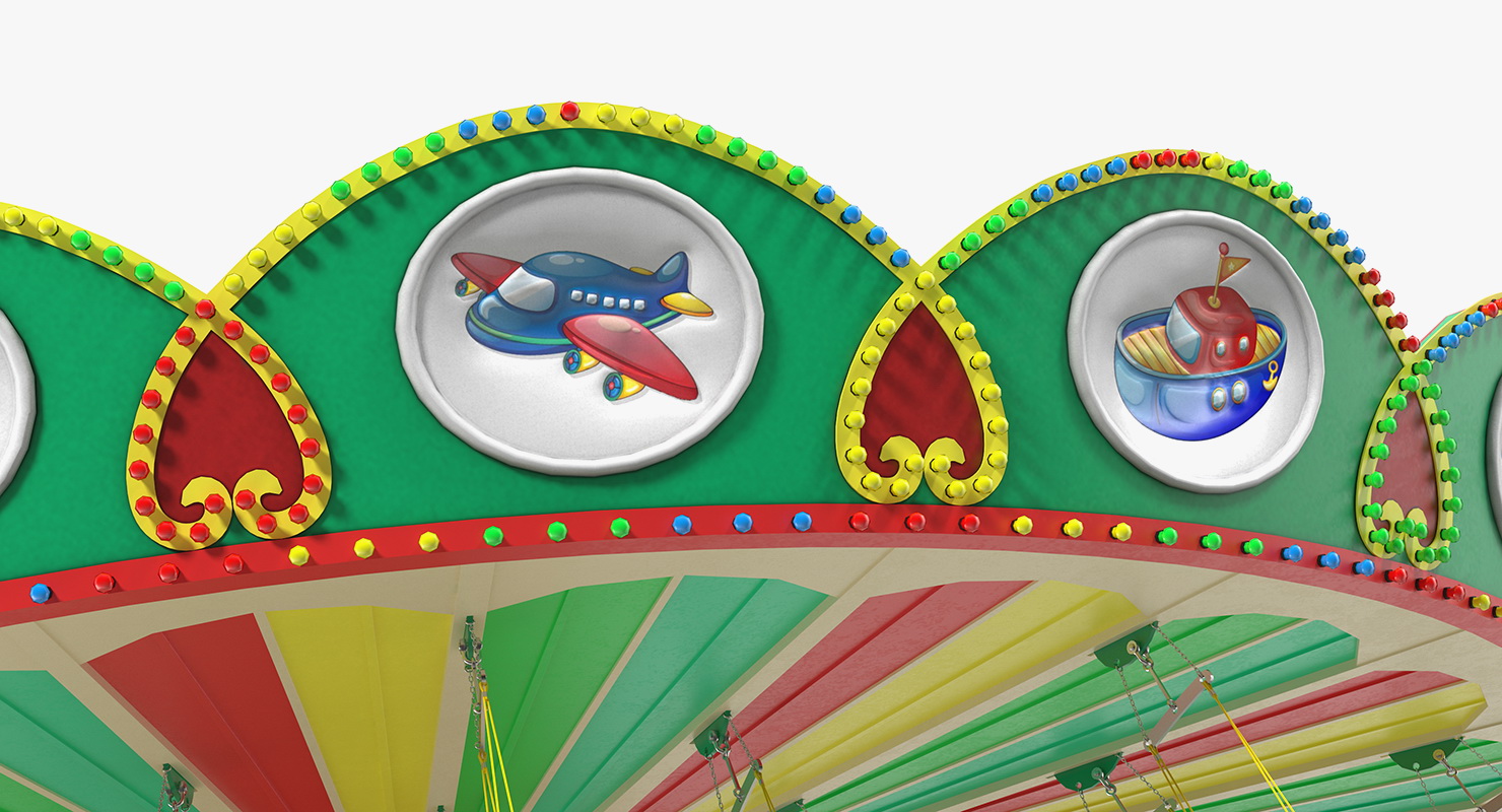 Carnival Swing Ride 3D model