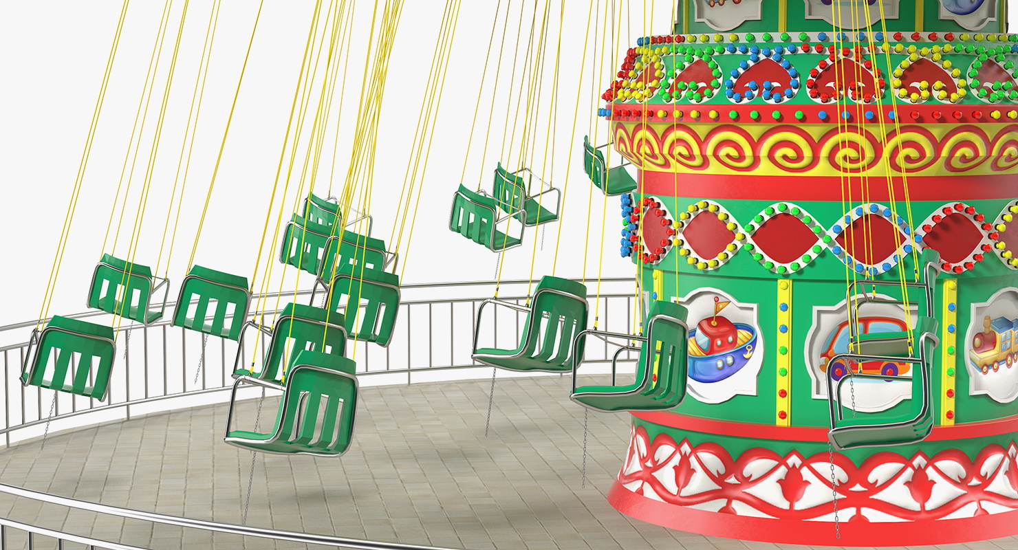 Carnival Swing Ride 3D model