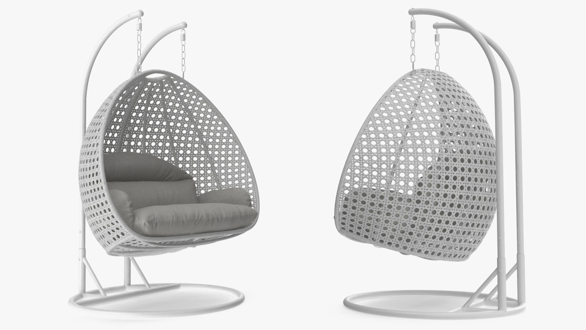 3D model Garden Hanging Egg Chair White
