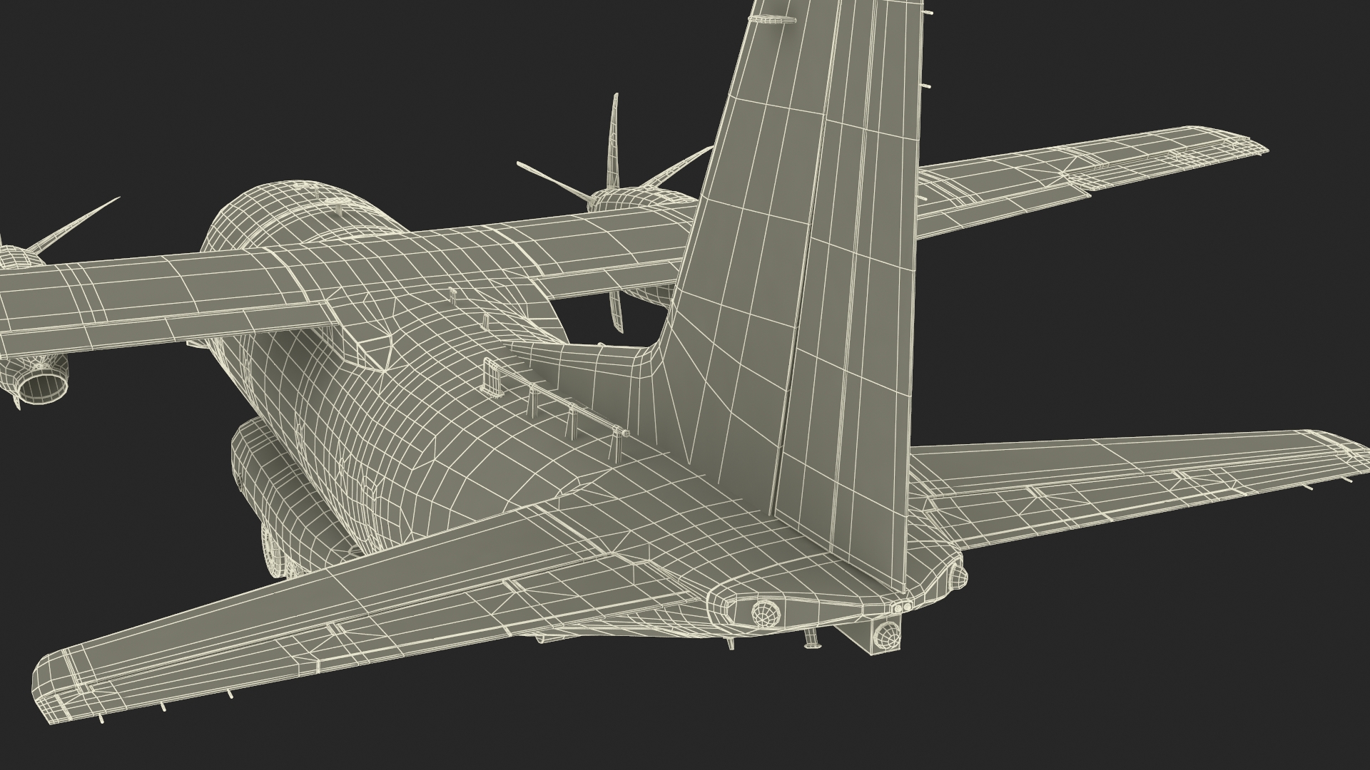 Aircraft Alenia C-27J Spartan Greece Rigged for Cinema 4D 3D