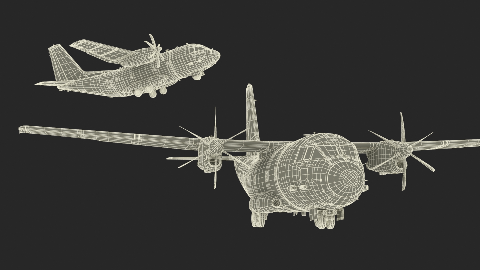 Aircraft Alenia C-27J Spartan Greece Rigged for Cinema 4D 3D