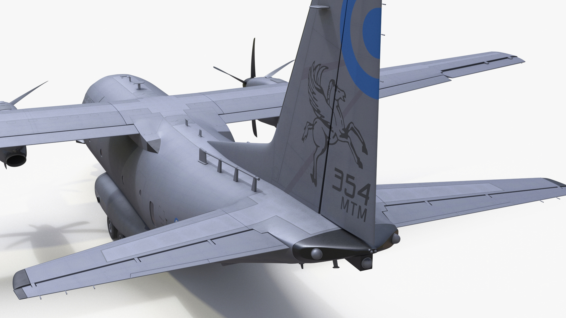 Aircraft Alenia C-27J Spartan Greece Rigged for Cinema 4D 3D