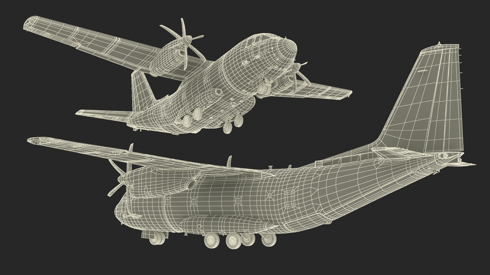 Aircraft Alenia C-27J Spartan Greece Rigged for Cinema 4D 3D