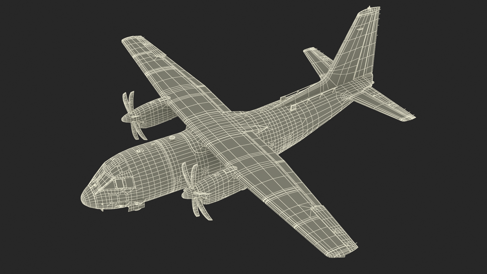 Aircraft Alenia C-27J Spartan Greece Rigged for Cinema 4D 3D