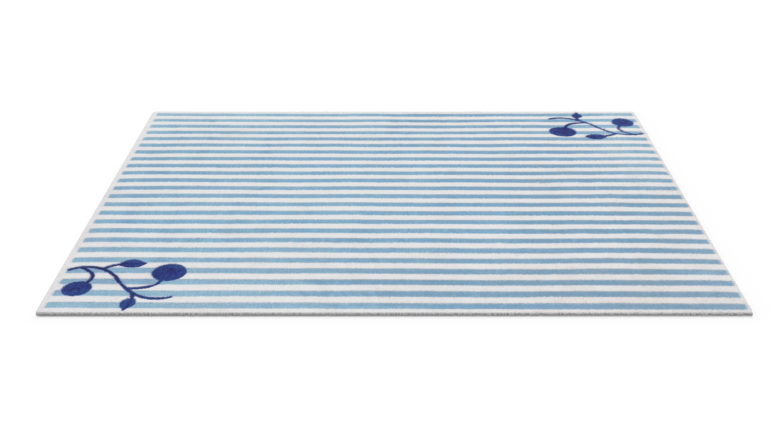 Rug for Children Room IKEA GULSPARV Stripe Blue 3D
