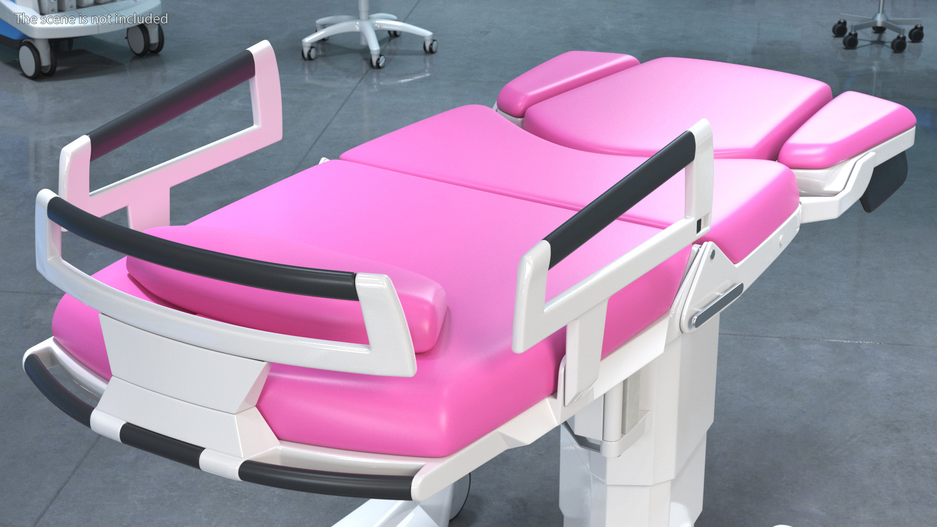 Childbirth Bed AVE 2 Pink Rigged 3D