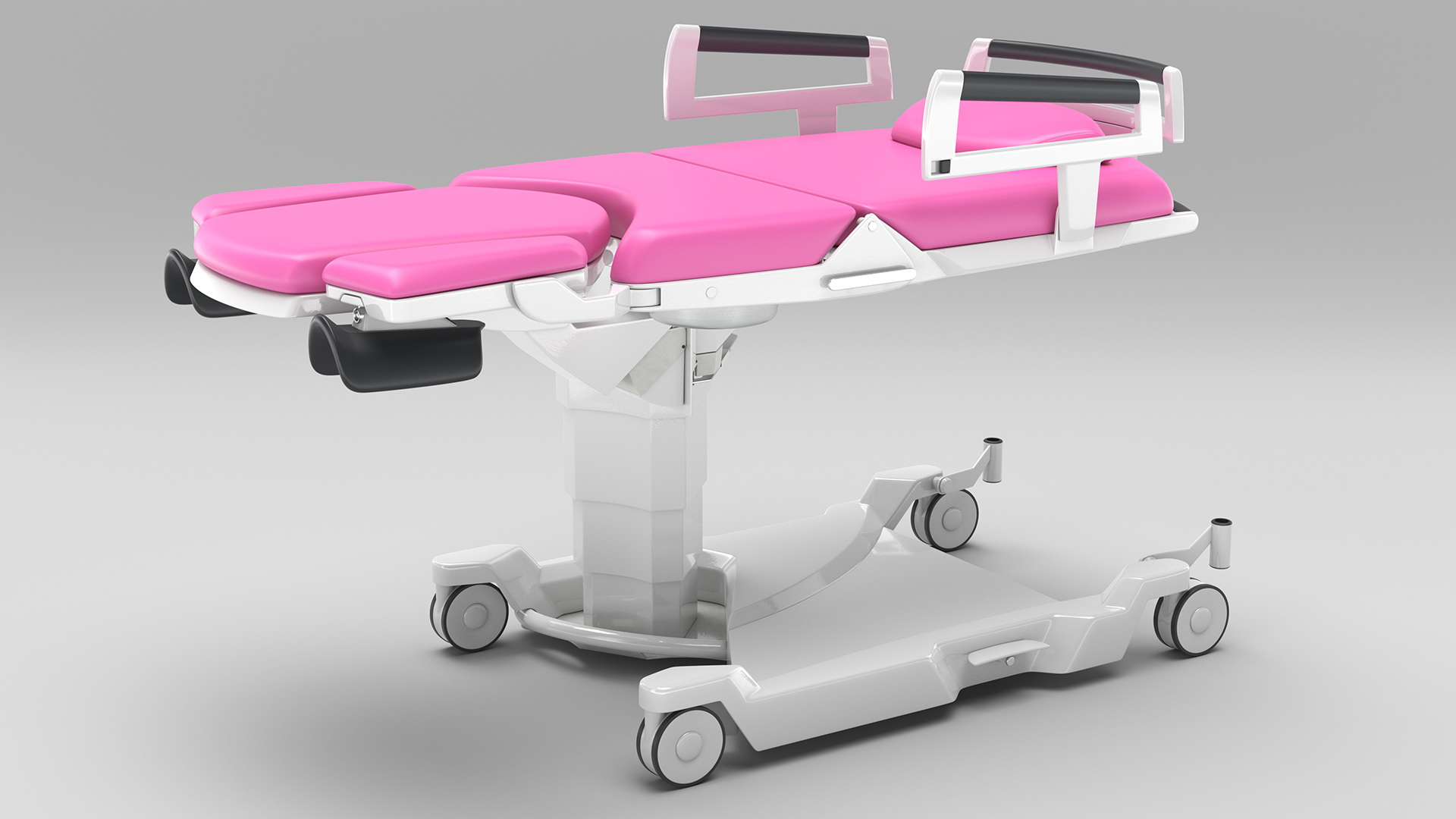 Childbirth Bed AVE 2 Pink Rigged 3D