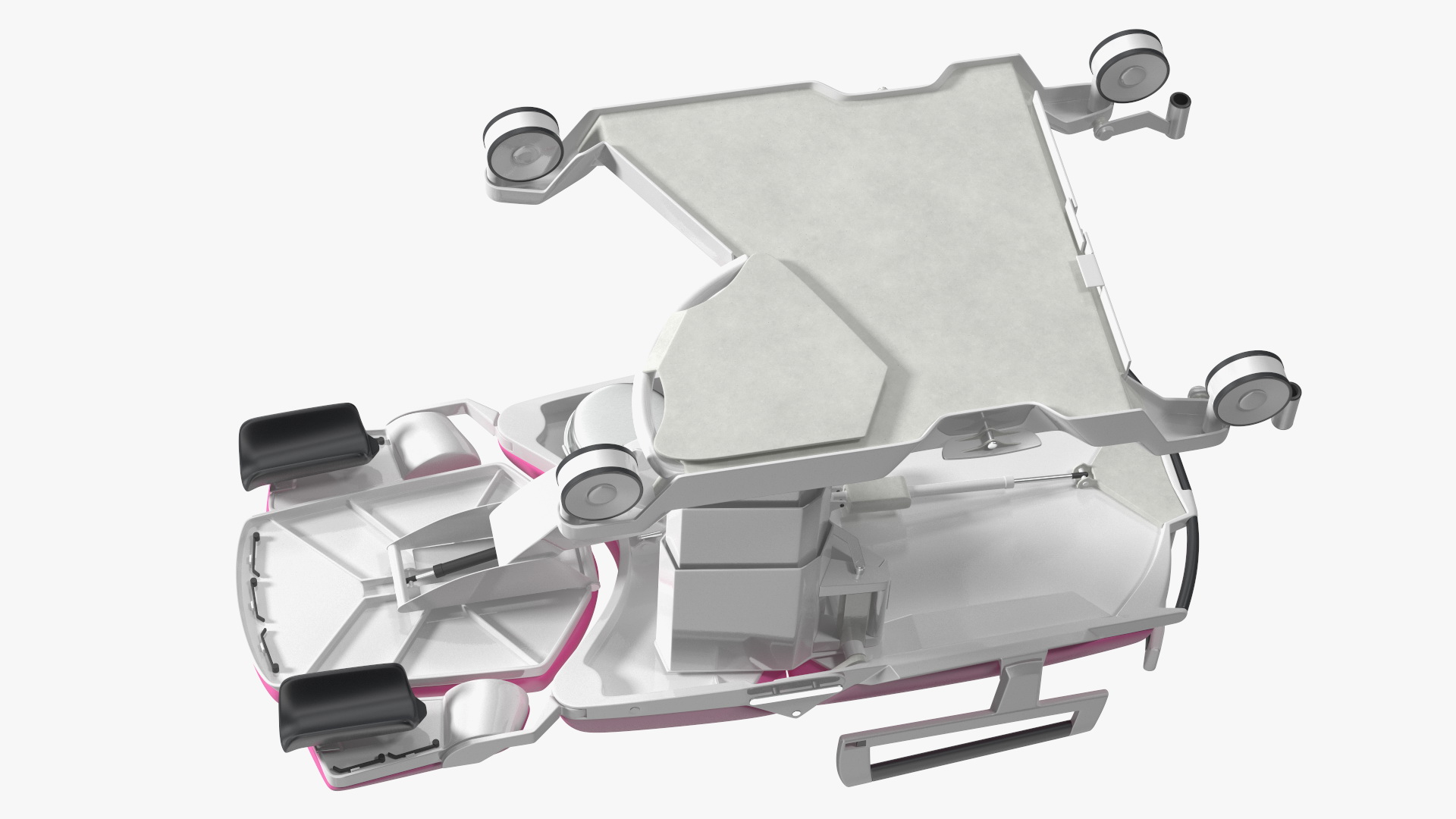 Childbirth Bed AVE 2 Pink Rigged 3D