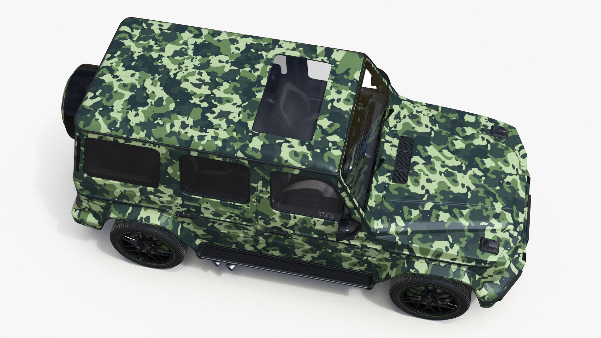 3D Mercedes-Benz G63 AMG 2019 Camouflage Matte model