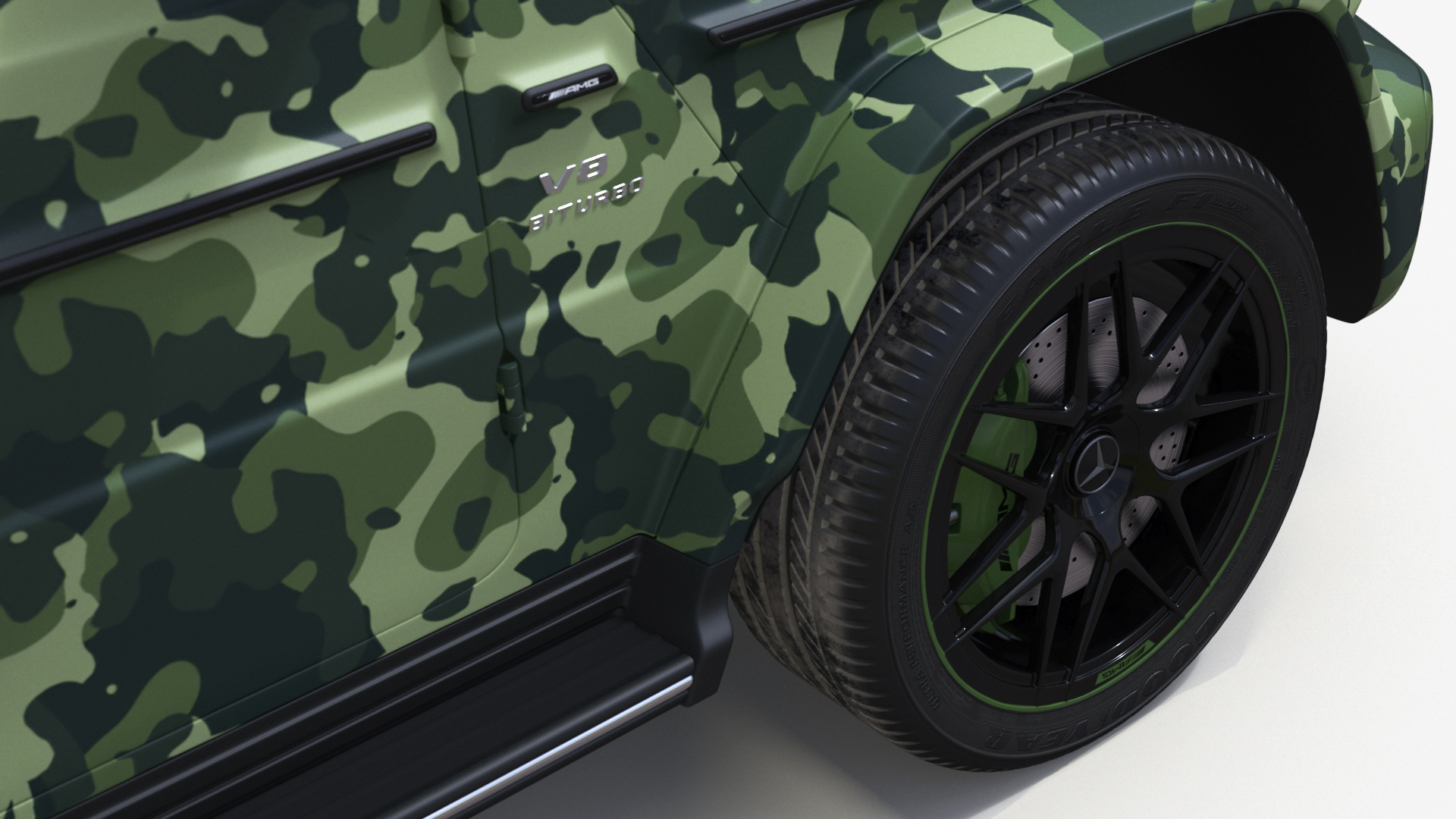 3D Mercedes-Benz G63 AMG 2019 Camouflage Matte model