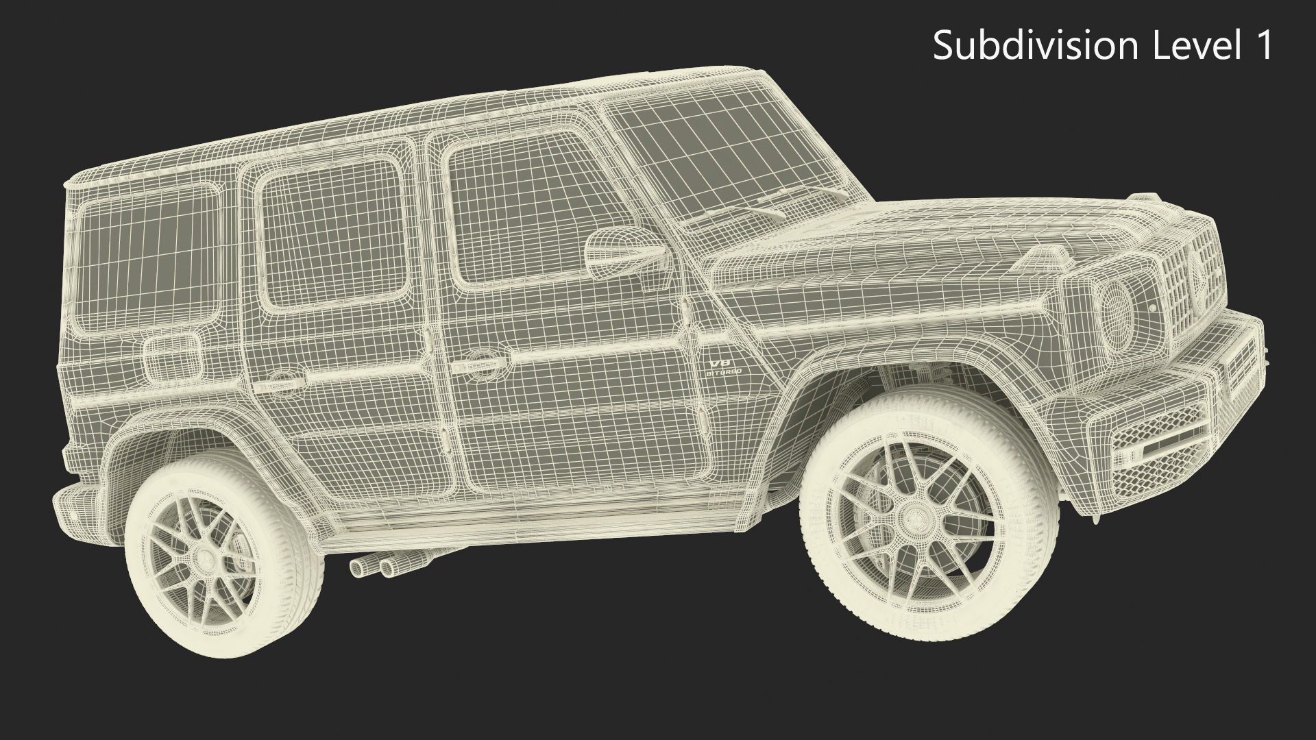 3D Mercedes-Benz G63 AMG 2019 Camouflage Matte model