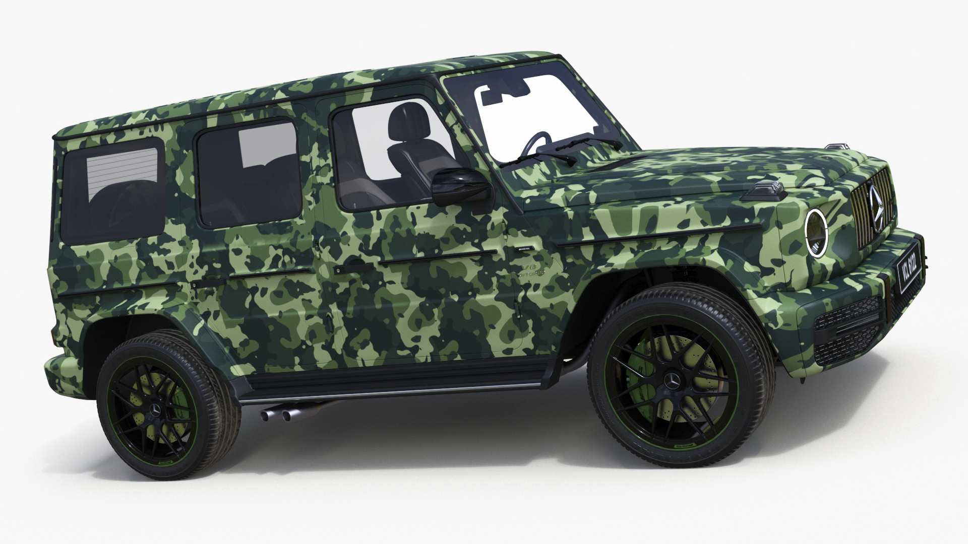 3D Mercedes-Benz G63 AMG 2019 Camouflage Matte model