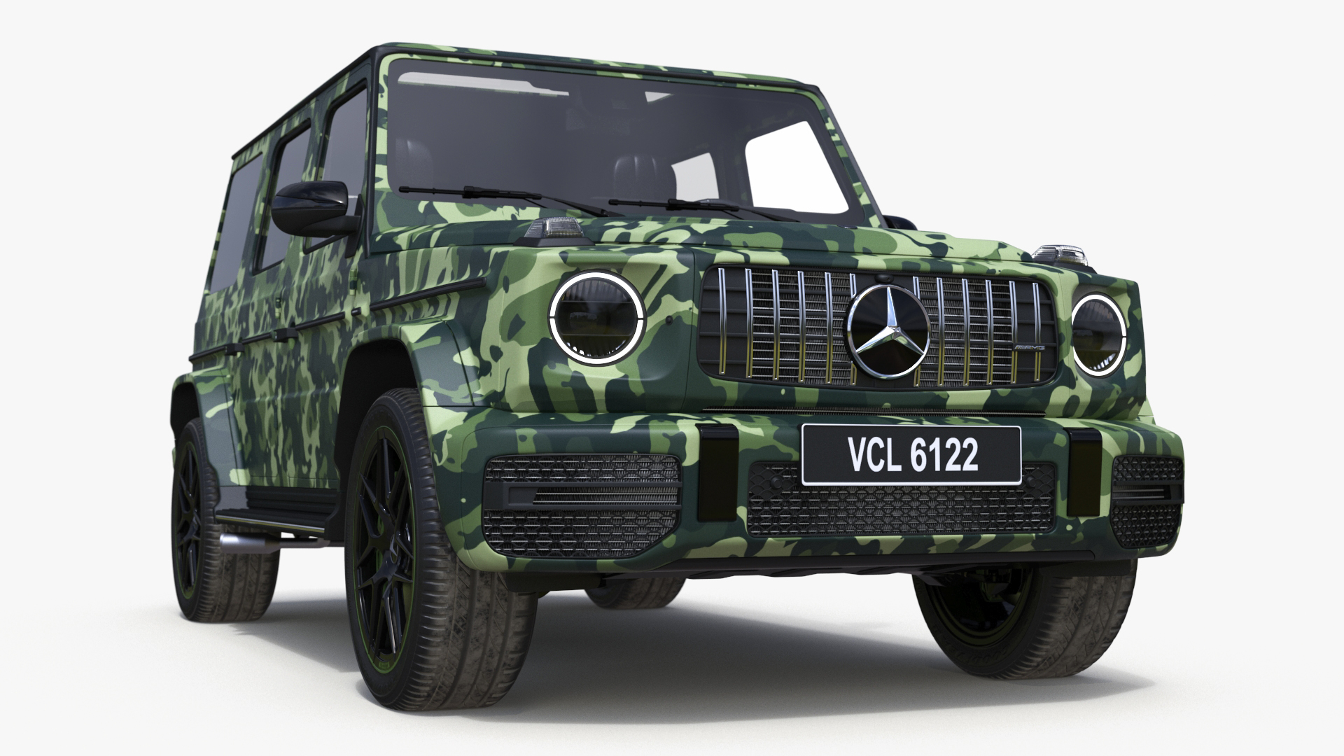 3D Mercedes-Benz G63 AMG 2019 Camouflage Matte model
