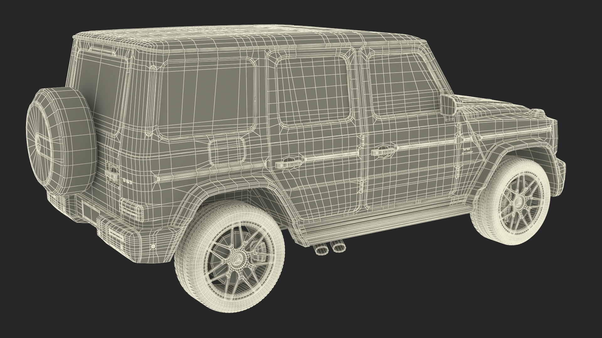 3D Mercedes-Benz G63 AMG 2019 Camouflage Matte model
