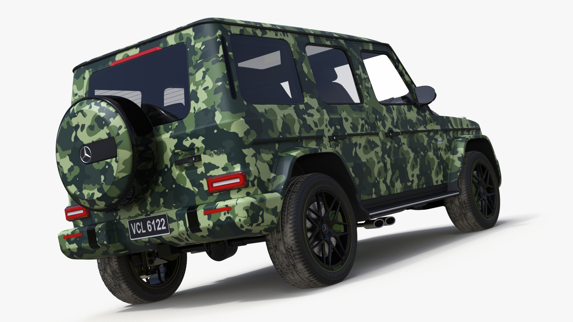 3D Mercedes-Benz G63 AMG 2019 Camouflage Matte model